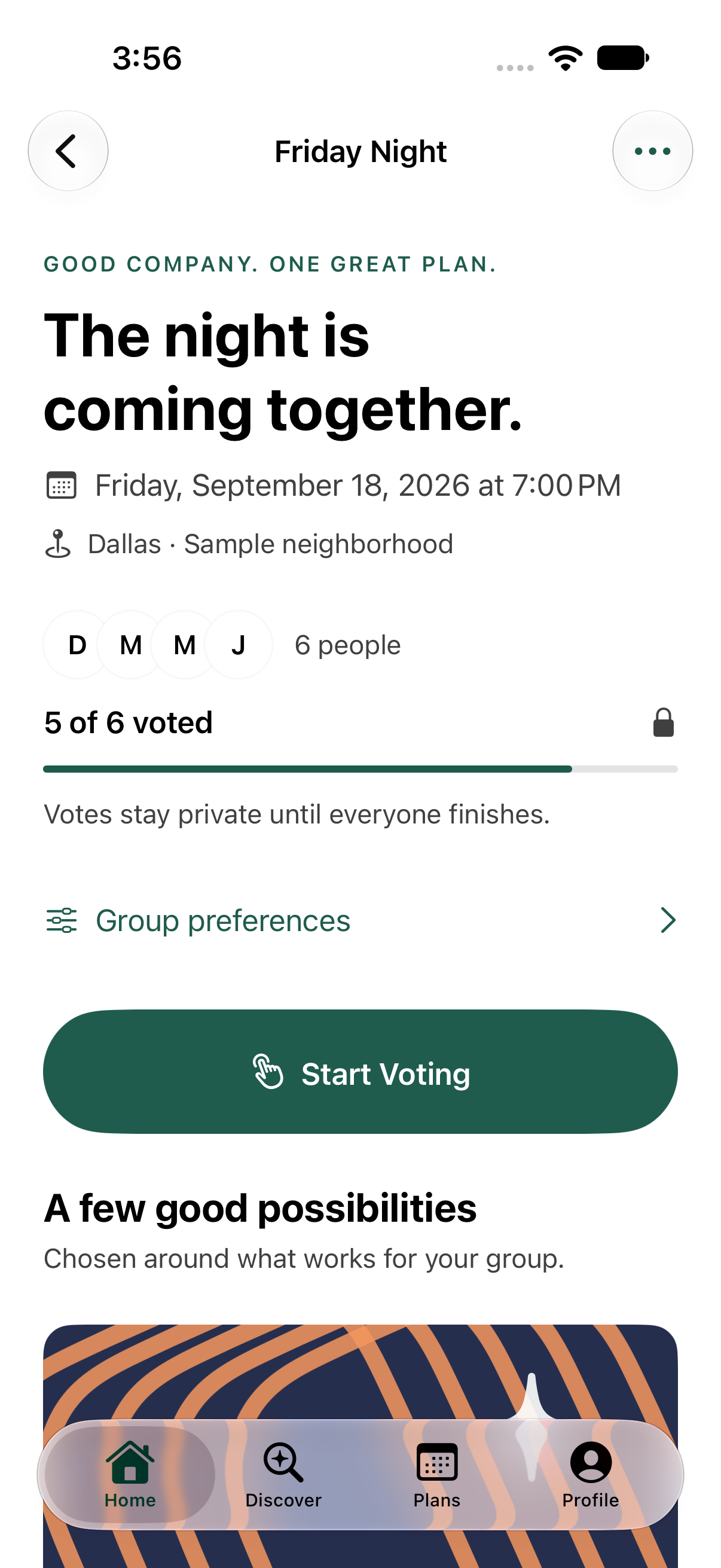Find common ground and start voting.